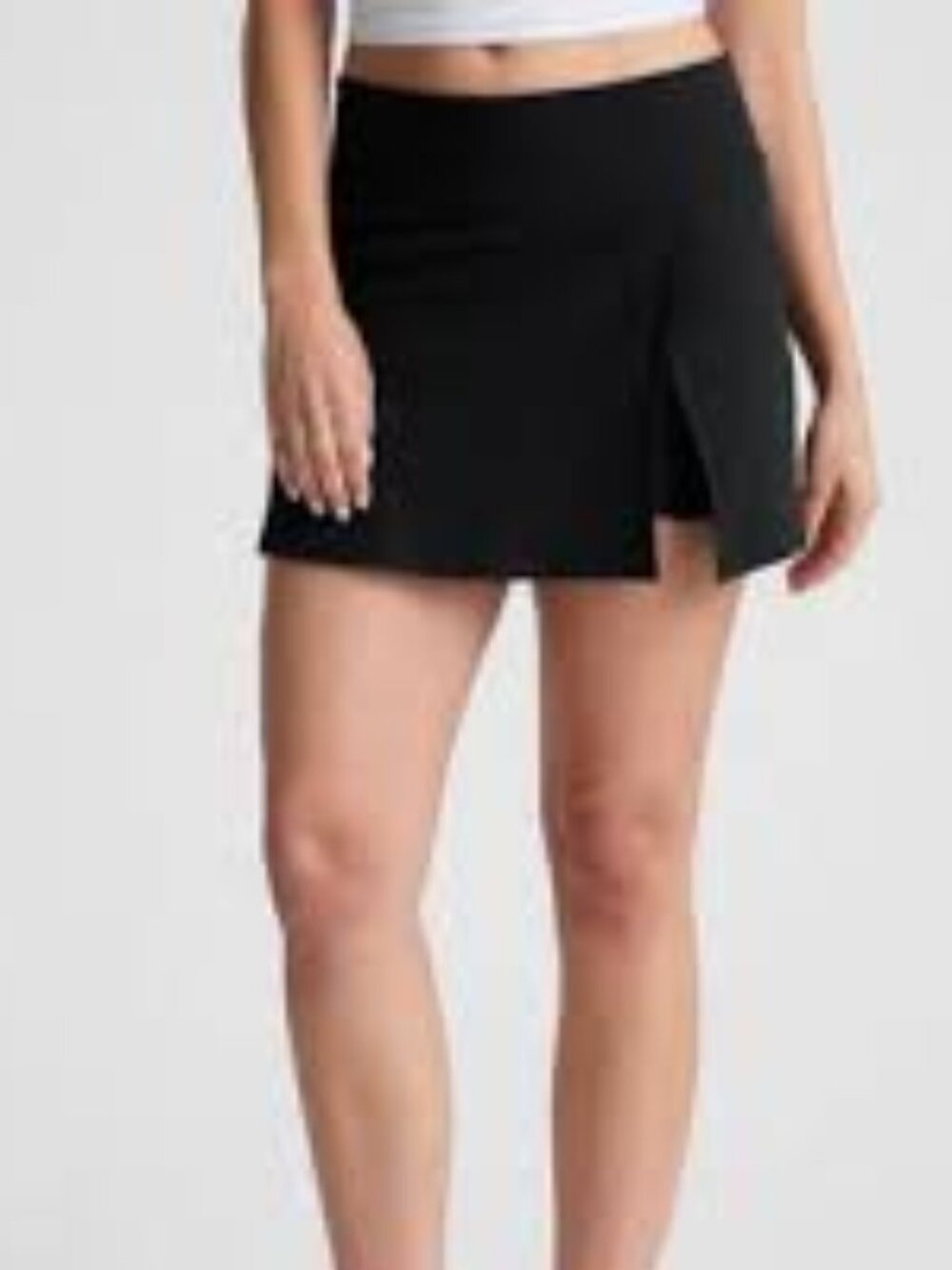 Beyond Yoga Spacedye Points Crossover Skirt Womens XL Darkest Night Pull On